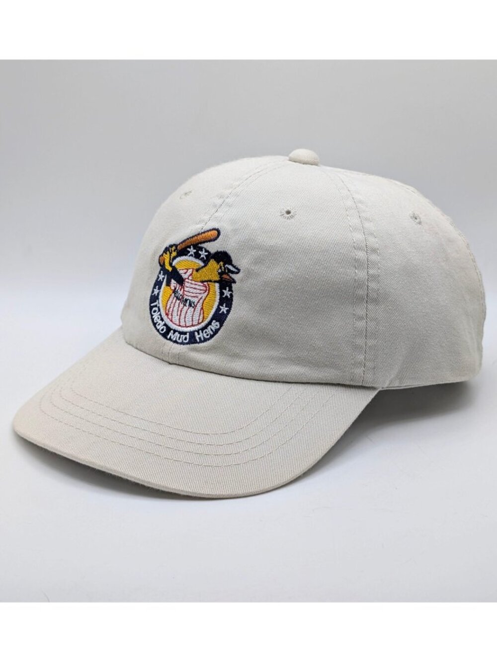 Toledo Mud Hens Hat OC Sports Strap Back Cap Adult MiLB Adjustable Beige Tan OH
